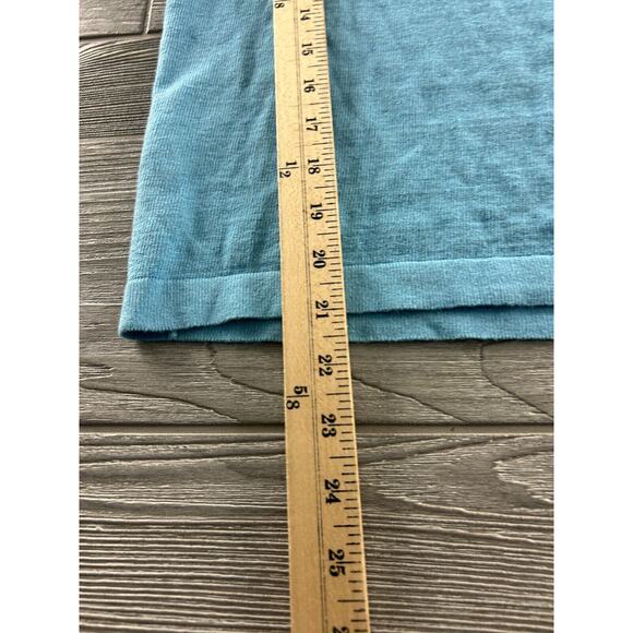 J. Jill Linen Blend Womens Small Baby Blue 3/4 Sleeve Beachy Light Blouse - Picture 4 of 8